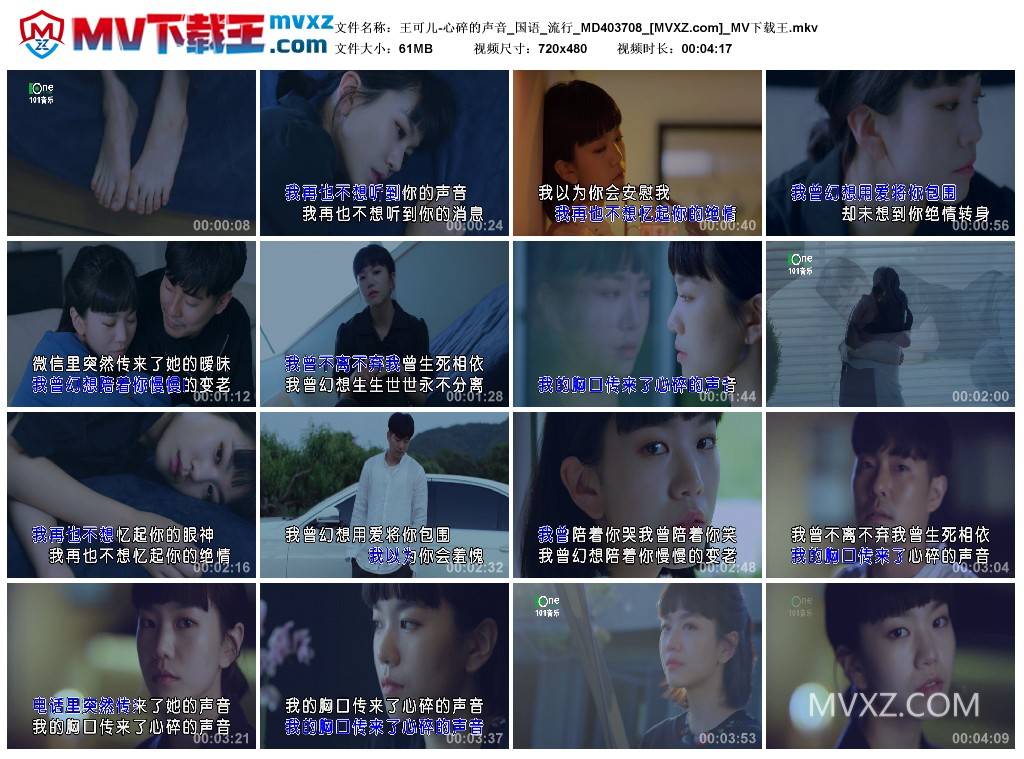 王可儿-心碎的声音_国语_流行_MD403708